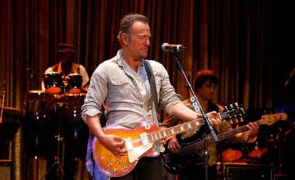 Bruce Springsteen, en un concierto en 2017 en Asbury Park (Nueva Jersey).