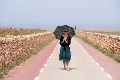 Patricia Almarcegui en Menorca, el pasado viernes.