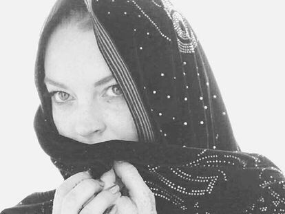 Lindsay Lohan, en una foto publicada en su cuenta de Instagram.
