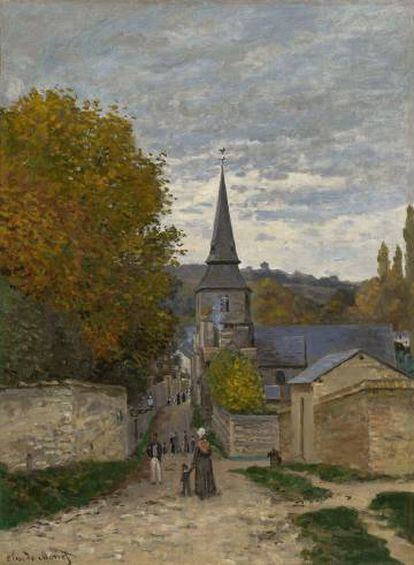 Cuadro 'Street in Sainte-Adresse' de Claude Monet (1867).