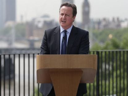 El primer ministro brit&aacute;nico David Cameron.
