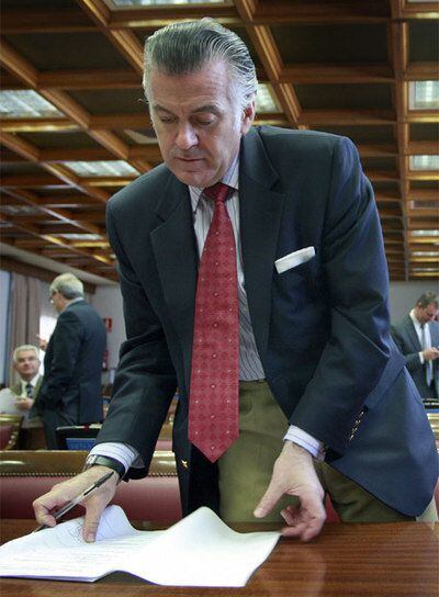 Luis Bárcenas, durante una sesión del Senado.
