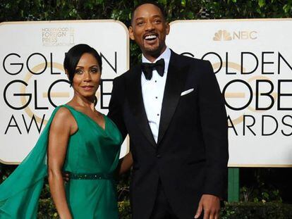 Jada Pinkett y su marido Will Smith, en la entrega de los Globos de Oro el pasado 10 de enero. Jordan Strauss (AP)