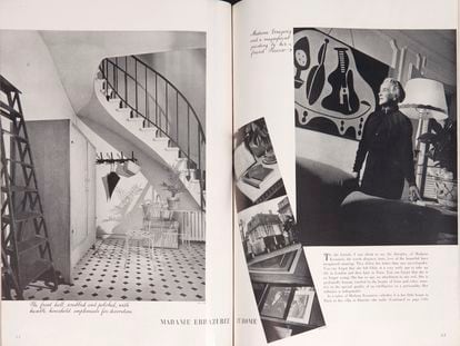 Reportaje de 'Harper’s Bazaar' dedicado a la casa de Eugenia de Errázuriz, publicado en febrero de 1938.