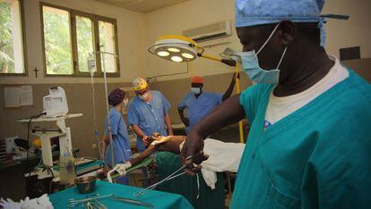 Quirófano del hospital de Saint Joseph de Bébédjia en Chad.