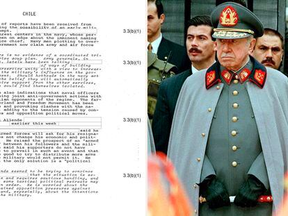 Documento desclasificado por el Gobierno de Estados Unidos y Augusto Pinochet.