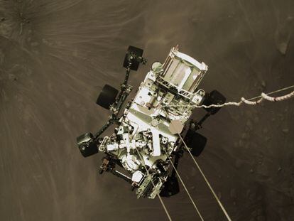 Aterrizaje de 'Perseverance' en Marte, el 18 de febrero.