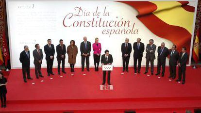 Celebración del 35 aniversario de la Constitución en la Puerta del Sol.