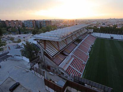 El Estadio de Vallecas, donde el Rayo Vallecano juega sus partidos de Liga como local. 