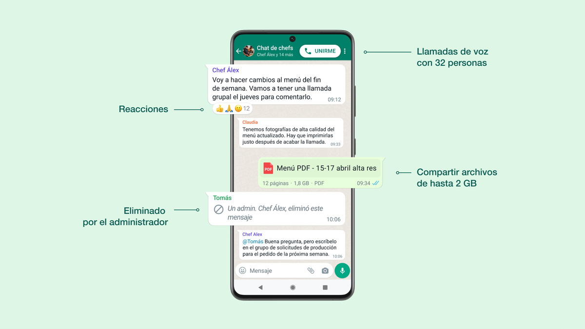 Los administradores de grupos de WhatsApp podrán borrar cualquier mensaje  de los chats | Tecnología | EL PAÍS