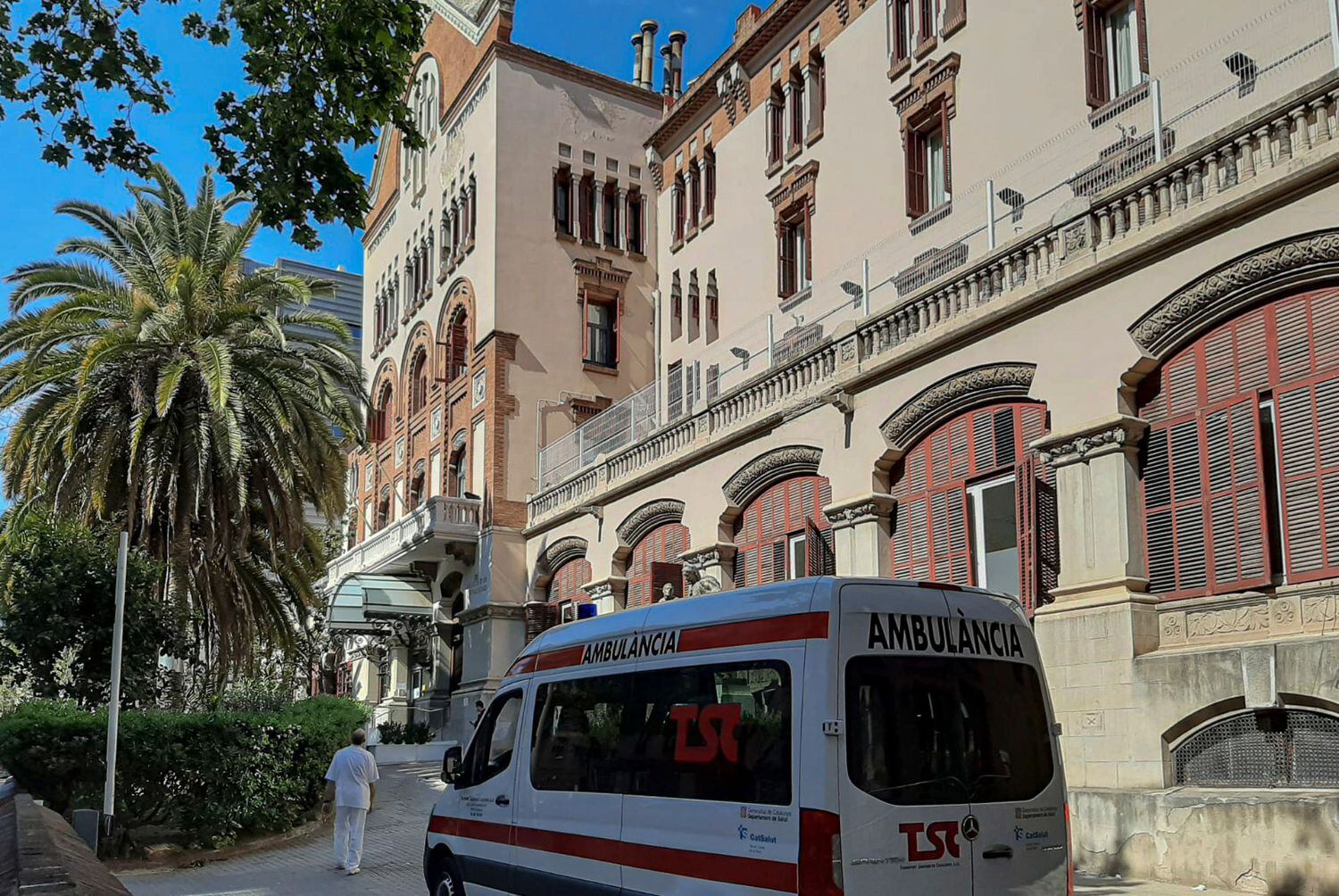 El sociosanitario Hestia Palau, en el edificio de la antigua Quinta de Salud La Alianza, en Barcelona.