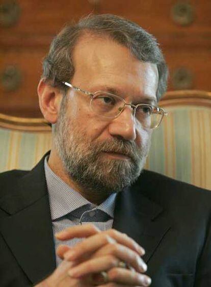El negociador iraní Ali Lariyaní, ayer en Madrid.