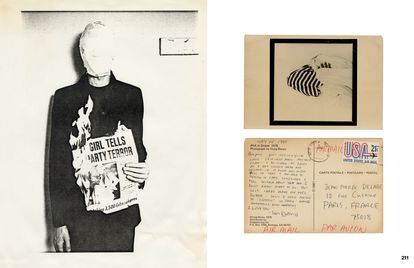 Imagen perteneciente al libro ‘Dear Jean Pierre. David Wojnarowicz’, con tarjetas, cartas, fotocopias, dibujos, ‘collages’, fotografías y otros recuerdos acumulados por Wojnarowicz entre junio de 1979 y septiembre de 1982.