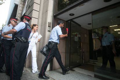 Trapero en la Fiscalía Superior de Cataluña.