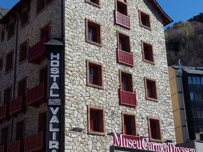 Façana del museu Thyssen a Andorra la Vella.