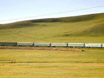 El Transiberiano, a su paso por Mongolia.