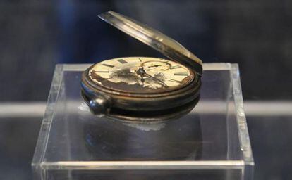 Uno de los relojes de bolsillo recuperados del Titanic que será subastado el próximo 11 de abril