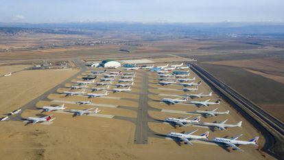 Vista general del aeropuerto de Teruel.