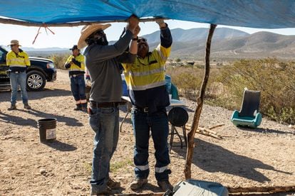 Mineros sindicalizados trabajan en una mina en Zacatecas