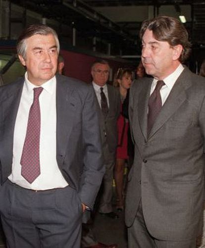 Alberto Alcoer y Alberto Cortina, en una imagen de 2001.