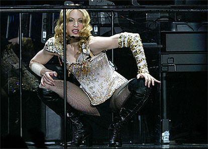 Madonna, durante una actuación en Los Ángeles.