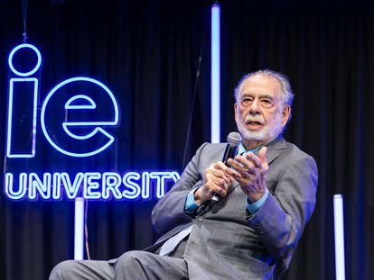 El director Francis Ford Coppola, en el acto organizado por IE University en Madrid.