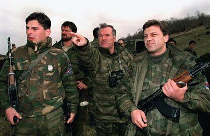 El general Ratko Mladic, en abril de 1994, durante la guerra de Bosnia.