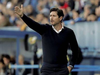El entrenador del Málaga, Víctor Sánchez del Amo