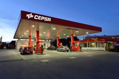 Una estación de servicio de Cepsa.