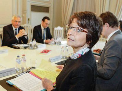Marianne Thyssen, en un encuentro bilateral con el Gobierno belga.