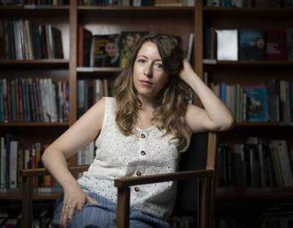 Pilar Palomero, en la librería Ocho y Medio de Madrid, el lunes pasado.