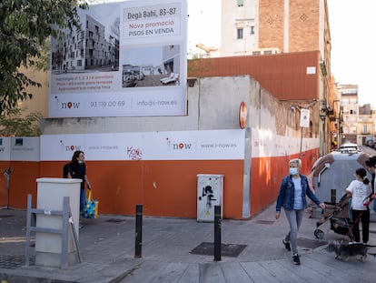 Una de las primeras promociones de vivienda donde habrá pisos de precio libre y sociales, en el distrito barcelonés de Sant Martí.