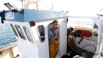 El patrón Jonathan Sánchez, del pesquero 'Mi Daniela', que fue denunciado por las autoridades de Gibraltar por faenar en aguas próximas al Peñón, el día 22.