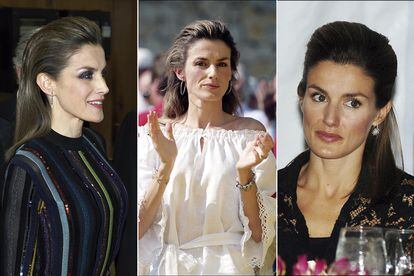 Todo para atrás.

Desde sus principios en 2004 y hasta 2017, la reina Letizia se ha atrevido a echar su melena hacia atrás aportándole volumen. "Con este peinado luce formal, sofisticada y moderna", opina Beth Borés, Presidenta de la Asociación Internacional de Consultores de Imagen en España, que considera que su Majestad debe dar volumen también a los laterales por sus facciones largas.