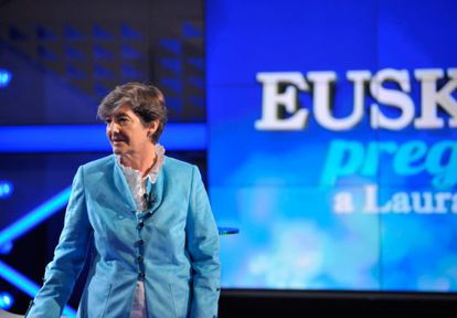 Laura Mintegi, en un momento de 'Euskadi pregunta'.