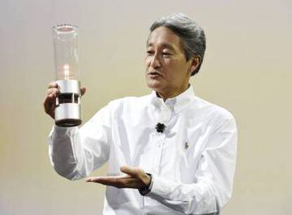 El consejero delegado de la compañía japonesa Sony, Kazuo Hirai, realiza una presentación en IFA.