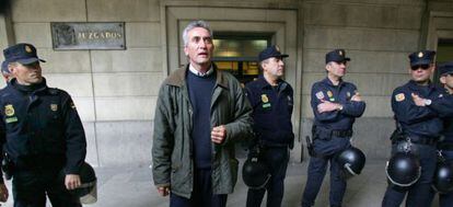 Diego Cañamero, a las puertas de los juzgados de Sevilla en una foto de archivo.
