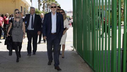 El fiscal general del Estado, José Manuel Maza, en su visita a Melilla.