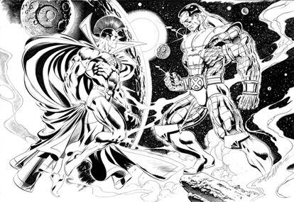 Una ilustración de Claudio Castellini, dibujante de Marvel.
