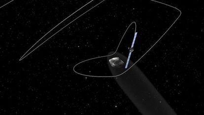 Trayectoria de la nave `Rosetta´para ponerse en órbita del cometa.