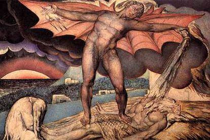 &#39;Satán tentando a Job&#39; (1923-1926), obra de William Blake.