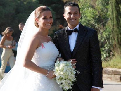 Carolina Martín y Pedro Rodríguez, el día de su boda en junio de 2015.