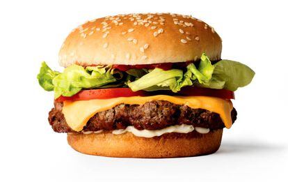 La hamburguesa sin carne de la empresa estadounidense Impossible Foods, ubicada en Silicon Valley (California): 