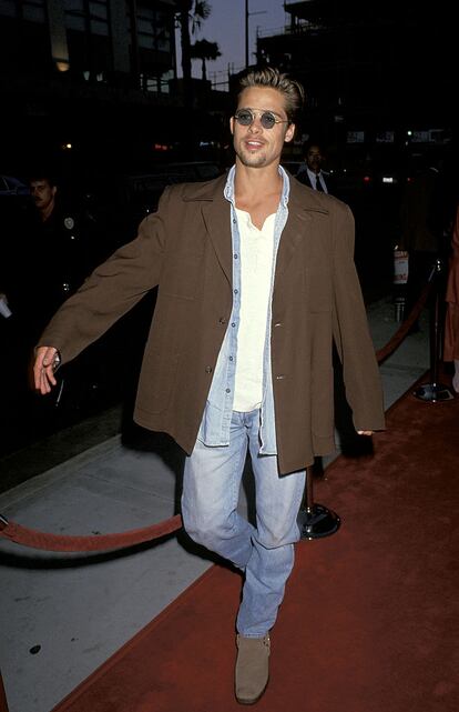 Brad Pitt, en el estreno de ‘Thelma y Louise’ en un cine de Santa Mónica (California).