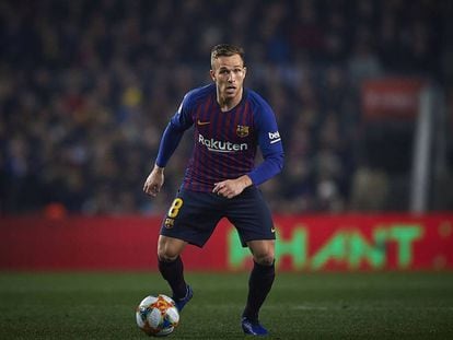 Arthur Melo, en el partido ante el Real Madrid.