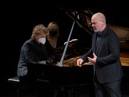 Justus Zeyen y Florian Boesch durante su interpretación de 'Winterreise'.