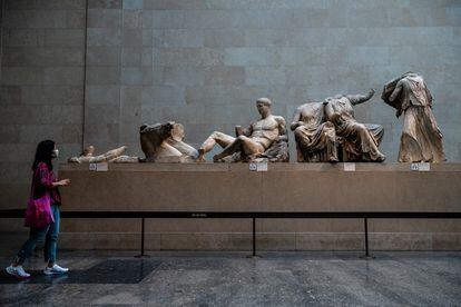 Parte de las esculturas del Partenón que se exhiben en el British Museum.