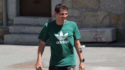 Iker Casillas, fotografiado en Navalacruz este miércoles.
