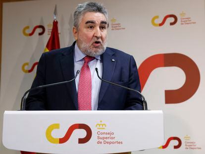 José Manuel Rodríguez Uribes, en la toma de posesión como presidente del Consejo Superior de Deportes (CSD).