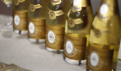 Cata vertical de champán Cristoal de Roederer en el espacio Lavinia de Madrid.